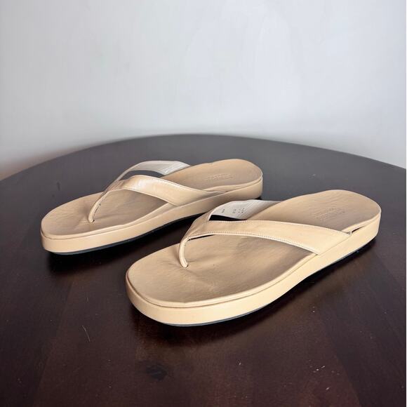 Via Spiga Leather Platform Flip-Flops - Size 9 - Picture 3 of 6